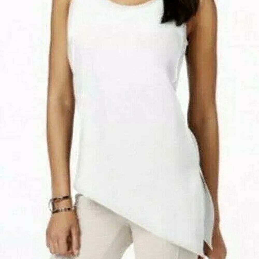 Asymmetrical White Top INC Size 2